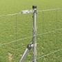 Valla de campo Plateado 25 x 1.2 m Acero galvanizado