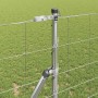 Valla de campo Plateado 25 x 1.2 m Acero galvanizado