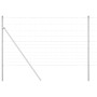 Valla de campo Plateado 25 x 1.4 m Acero galvanizado