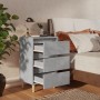 Nachttische 2 Stück Beine aus Holz grau Beton 40x35x69 cm von vidaXL, Nachttische - Ref: Foro24-805896, Preis: 98,39 €, Rabat...