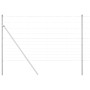 Valla de campo Plateado 25 x 1.4 m Acero galvanizado