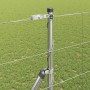 Valla de campo Plateado 25 x 1.4 m Acero galvanizado
