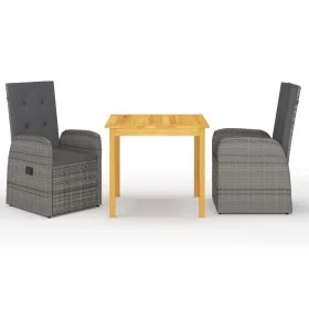 Graues 3-teiliges Garten-Essset von vidaXL, Gartensets - Ref: Foro24-3067716, Preis: 434,29 €, Rabatt: %