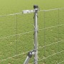 Valla de campo Plateado 25 x 1.4 m Acero galvanizado