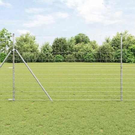 Valla de campo Plateado 25 x 1.5 m Acero galvanizado