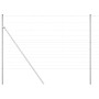 Valla de campo Plateado 25 x 1.5 m Acero galvanizado