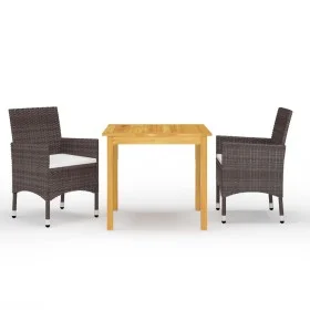 Braunes 3-teiliges Garten-Essset von vidaXL, Gartensets - Ref: Foro24-3067670, Preis: 251,30 €, Rabatt: %