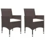 Juego de comedor de jardín de 3 piezas marrón de vidaXL, Conjuntos de jardín - Ref: Foro24-3067670, Precio: 249,59 €, Descuen...