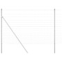 Valla de campo Plateado 25 x 1.6 m Acero galvanizado