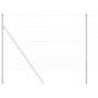 Valla de campo Plateado 25 x 1.6 m Acero galvanizado