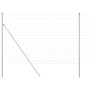 Valla de campo Plateado 25 x 1.6 m Acero galvanizado