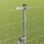Valla de campo Plateado 25 x 1.6 m Acero galvanizado