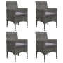 Gray 5-Piece Garden Dining Set by vidaXL, Garden sets - Ref: Foro24-3067672, Price: 332,16 €, Discount: %