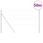 Valla de campo Plateado 50 x 1 m Acero galvanizado