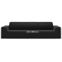 Funda elástica para sillón de 4 plazas poliéster jersey negra de vidaXL, Fundas - Ref: Foro24-332935, Precio: 29,45 €, Descue...