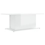 Engineered wood glossy white coffee table 102x55.5x40 cm by vidaXL, Coffee table - Ref: Foro24-810313, Price: 51,16 €, Discou...