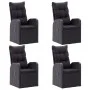Garden dining set 5 pieces black by vidaXL, Garden sets - Ref: Foro24-3067719, Price: 731,17 €, Discount: %