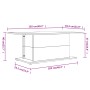 Engineered wood glossy white coffee table 102x55.5x40 cm by vidaXL, Coffee table - Ref: Foro24-810313, Price: 51,16 €, Discou...