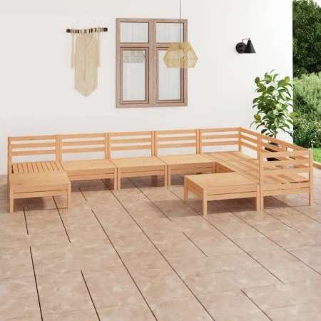Garden furniture set 9 pieces solid pine wood by vidaXL, Garden sets - Ref: Foro24-3083024, Price: 389,49 €, Discount: %