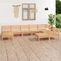 Juego de muebles de jardín 9 piezas madera maciza de pino de vidaXL, Conjuntos de jardín - Ref: Foro24-3083024, Precio: 389,4...