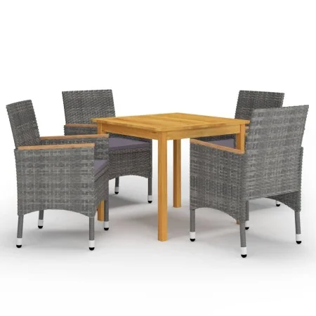 Gray 5-Piece Garden Dining Set by vidaXL, Garden sets - Ref: Foro24-3067678, Price: 385,34 €, Discount: %