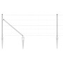 Valla de campo Plateado 25 x 0.8 m Acero galvanizado