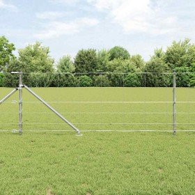 Valla de campo Plateado 25 x 0.8 m Acero galvanizado