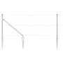 Valla de campo Plateado 25 x 0.8 m Acero galvanizado