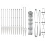 Valla de campo Plateado 25 x 0.8 m Acero galvanizado