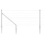 Valla de campo Plateado 25 x 0.8 m Acero galvanizado