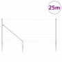 Valla de campo Plateado 25 x 1 m Acero galvanizado
