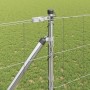 Valla de campo Plateado 25 x 1.2 m Acero galvanizado