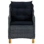 Dunkelgraues 3-teiliges Garten-Essset von vidaXL, Gartensets - Ref: Foro24-3067754, Preis: 393,30 €, Rabatt: %