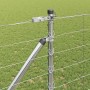 Valla de campo Plateado 25 x 1.2 m Acero galvanizado