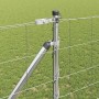Valla de campo Plateado 25 x 1.2 m Acero galvanizado