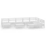 Gartenmöbel-Set 10-teilig aus massivem weißem Kiefernholz von vidaXL, Gartensets - Ref: Foro24-3083030, Preis: 500,54 €, Raba...