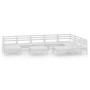 Gartenmöbel-Set 10-teilig aus massivem weißem Kiefernholz von vidaXL, Gartensets - Ref: Foro24-3083030, Preis: 507,09 €, Raba...