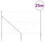 Valla de campo Plateado 25 x 1.4 m Acero galvanizado