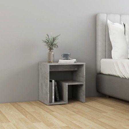Betongrauer Nachttisch aus Sperrholz, 40 x 30 x 40 cm von vidaXL, Nachttische - Ref: Foro24-806336, Preis: 30,81 €, Rabatt: %