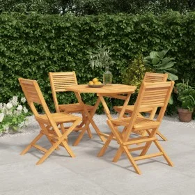 5-piece garden dining set solid teak wood by vidaXL, Garden sets - Ref: Foro24-3155031, Price: 376,43 €, Discount: %