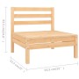 Juego de muebles de jardín 11 piezas madera maciza de pino de vidaXL, Conjuntos de jardín - Ref: Foro24-3083069, Precio: 472,...