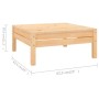 Juego de muebles de jardín 11 piezas madera maciza de pino de vidaXL, Conjuntos de jardín - Ref: Foro24-3083069, Precio: 472,...