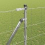 Valla de campo Plateado 25 x 1.6 m Acero galvanizado