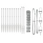 Valla de campo Plateado 50 x 0.8 m Acero galvanizado