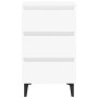 Nachttisch mit weißen Metallbeinen 40x35x69 cm von vidaXL, Nachttische - Ref: Foro24-805905, Preis: 66,20 €, Rabatt: %