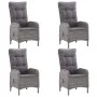 Juego de comedor de jardín de 5 piezas gris de vidaXL, Conjuntos de jardín - Ref: Foro24-3067681, Precio: 695,15 €, Descuento: %