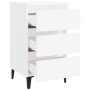 Nachttisch mit weißen Metallbeinen 40x35x69 cm von vidaXL, Nachttische - Ref: Foro24-805905, Preis: 66,20 €, Rabatt: %