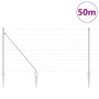 Valla de campo Plateado 50 x 1.2 m Acero galvanizado