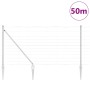 Valla de campo Plateado 50 x 1.2 m Acero galvanizado