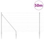 Valla de campo Plateado 50 x 1.2 m Acero galvanizado